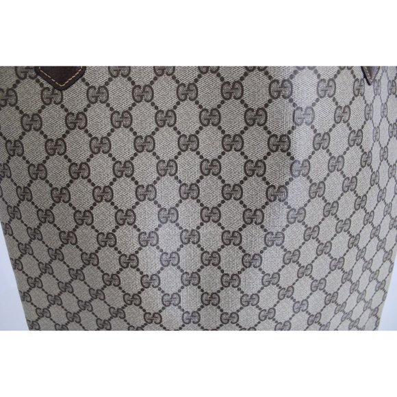 Gucci Vintage Sherry Line GG Coated Canvas Tote Bag - Picture 6 of 11
